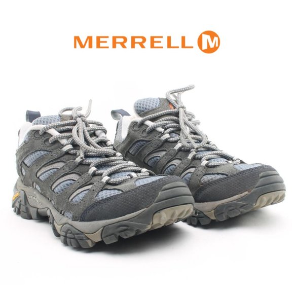Merrell Moab 2 Vent Hiking Shoe Smoke Gray/ Blue Size Women's 7 EUR 37.5 - Picture 3 of 15